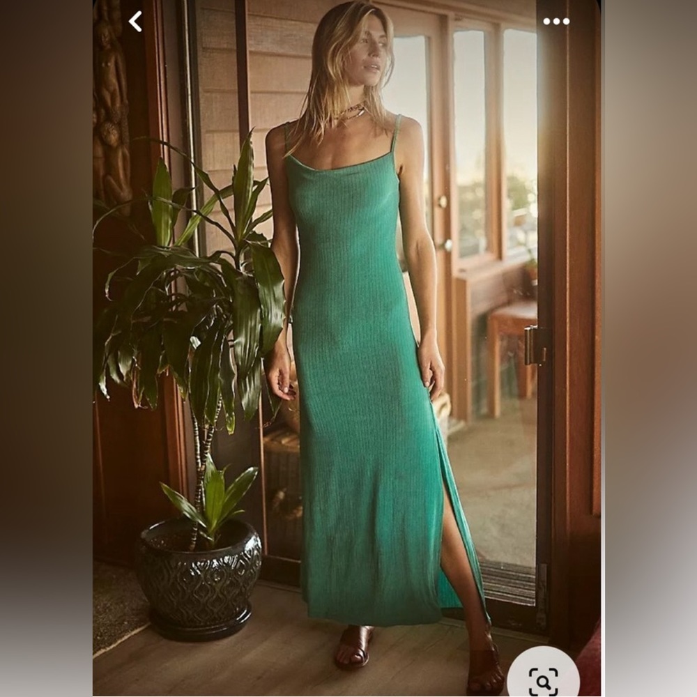 Free People Bare It All Bodycon Dress in Green, Size XS